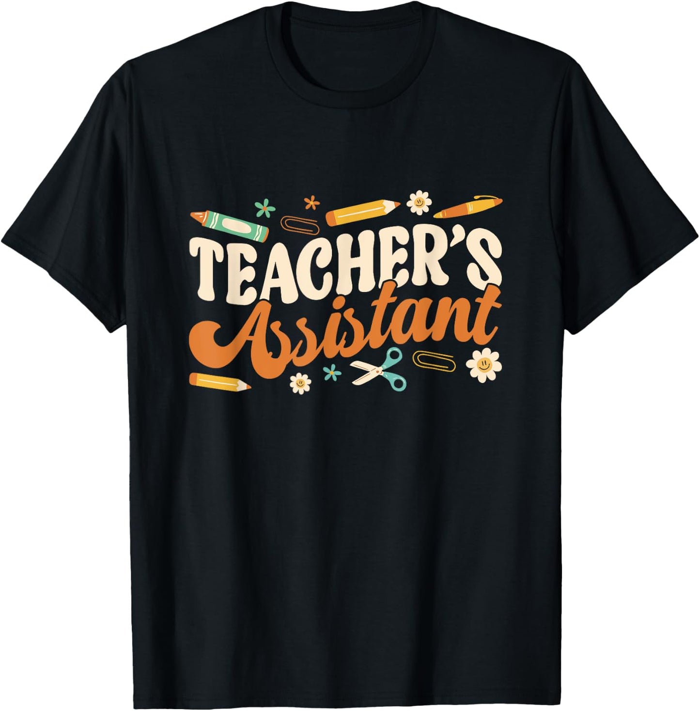 Teacher's Assistant Teacher Assisting Teaching Assistant Men Women T-Shirt - T-Shirt | Black