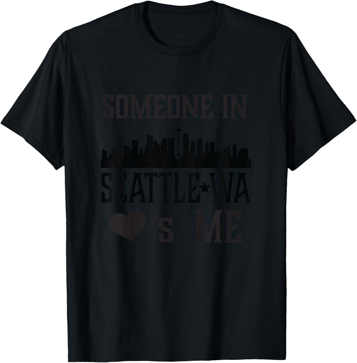 Kids Someone in Seattle Washington Loves Me T-Shirt - T-Shirt | Black