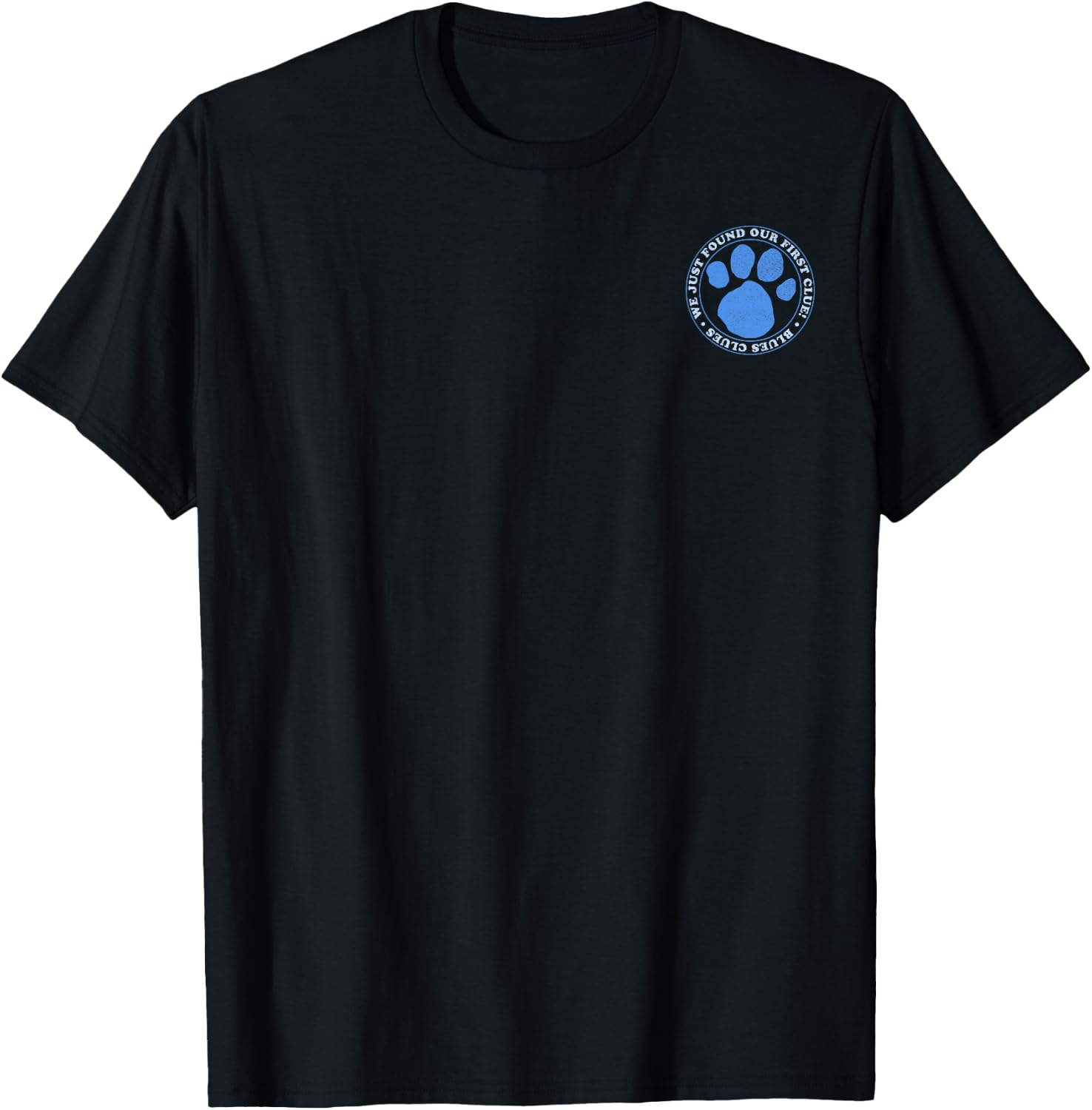 Blue's Clues We Just Found Our First Clue Left Chest Small T-Shirt - T-Shirt | Black