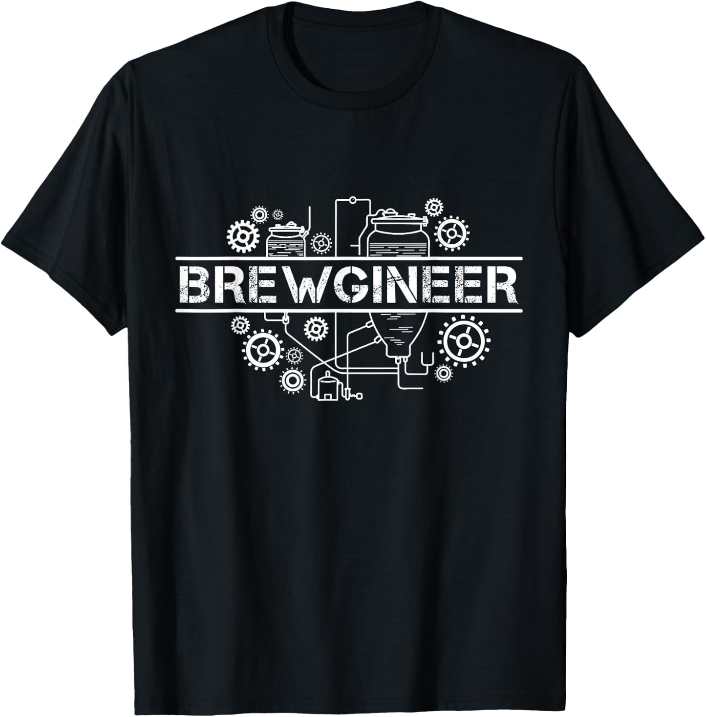 Braumeister Engineer Brewer, Beer Brewer, Gift Brewery T-Shirt - T-Shirt | Black