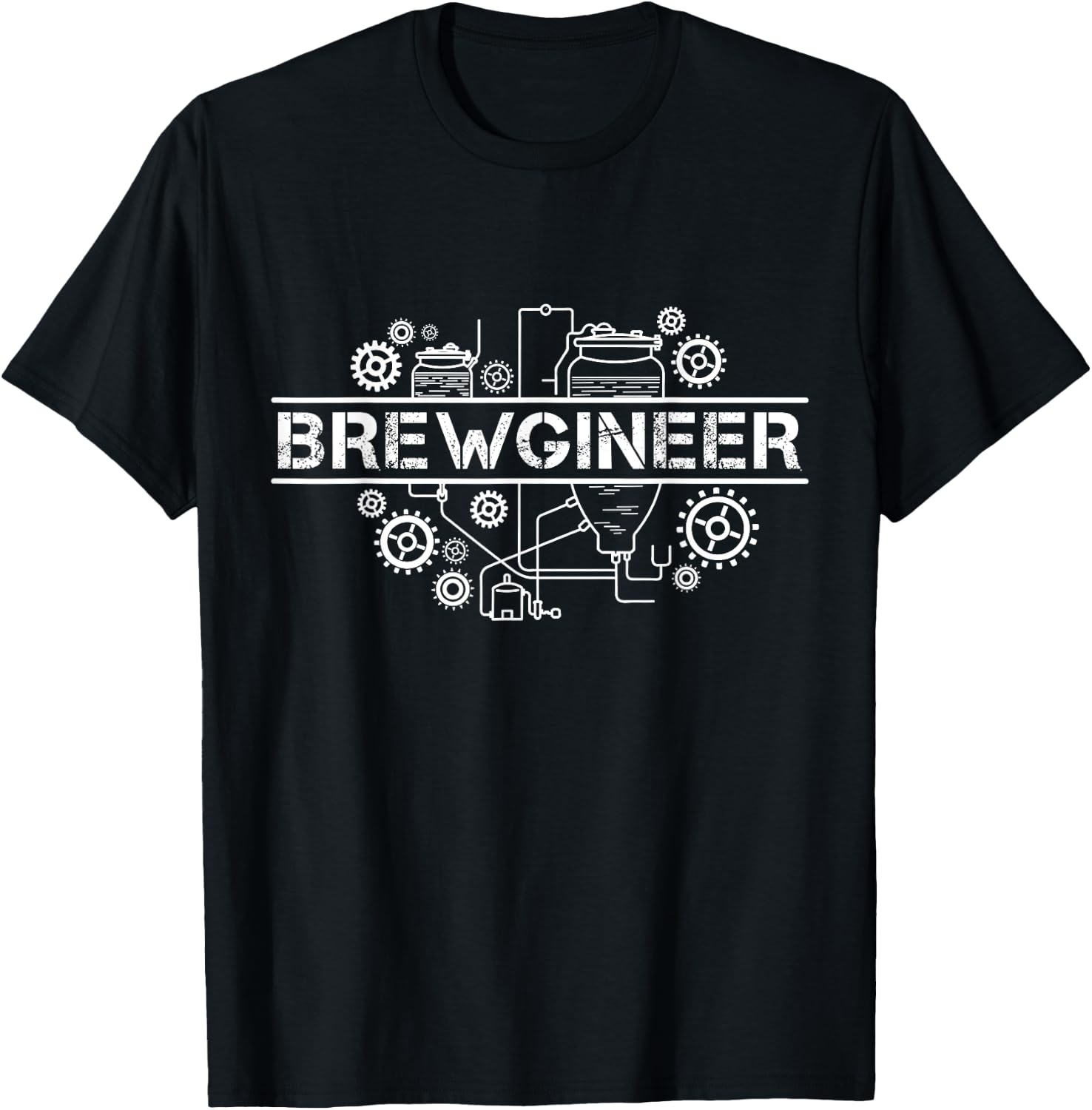 Braumeister Engineer Brewer, Beer Brewer, Gift Brewery T-Shirt - T-Shirt | Black