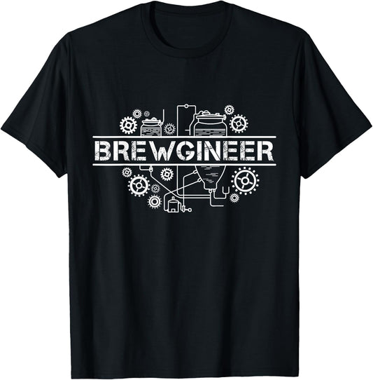 Braumeister Engineer Brewer, Beer Brewer, Gift Brewery T-Shirt - T-Shirt | Black