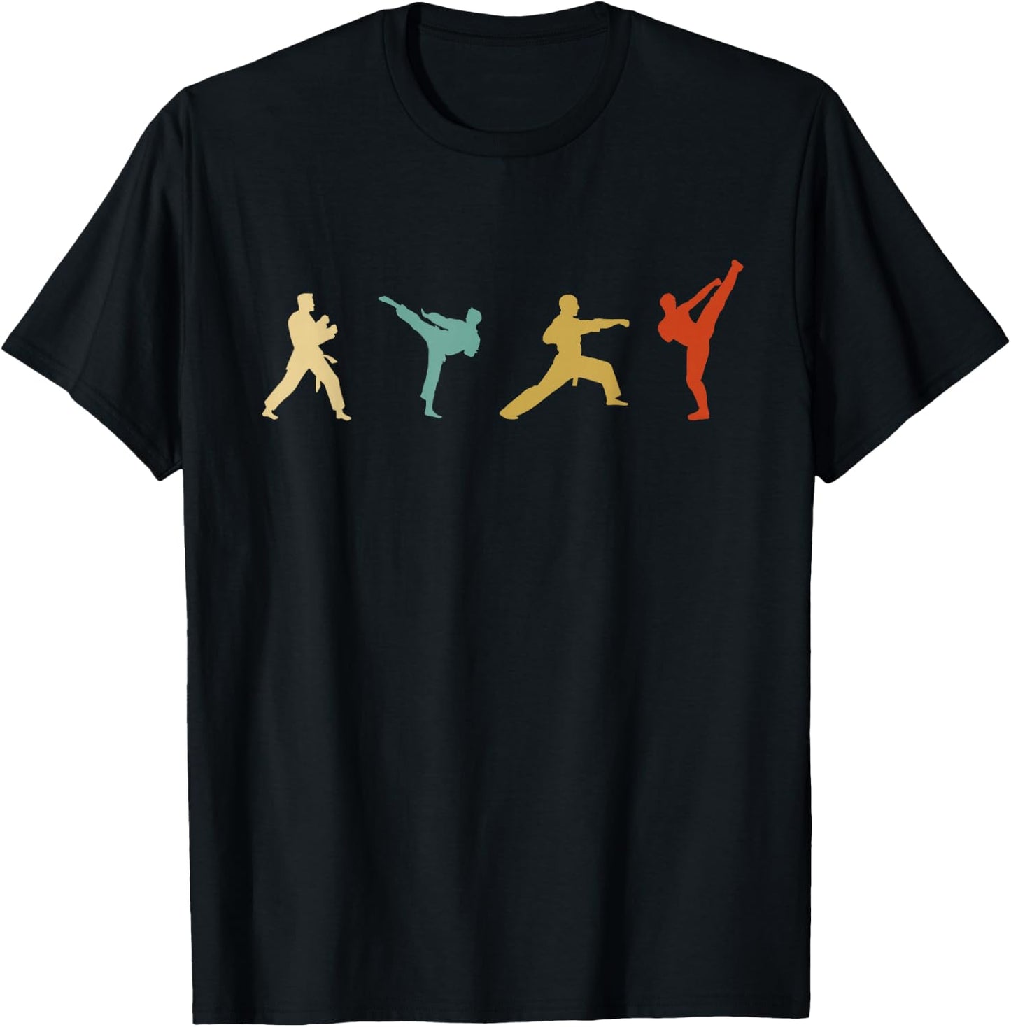 Vintage Taekwondo Tae Kwon Do Fighter T-Shirt - T-Shirt | Black