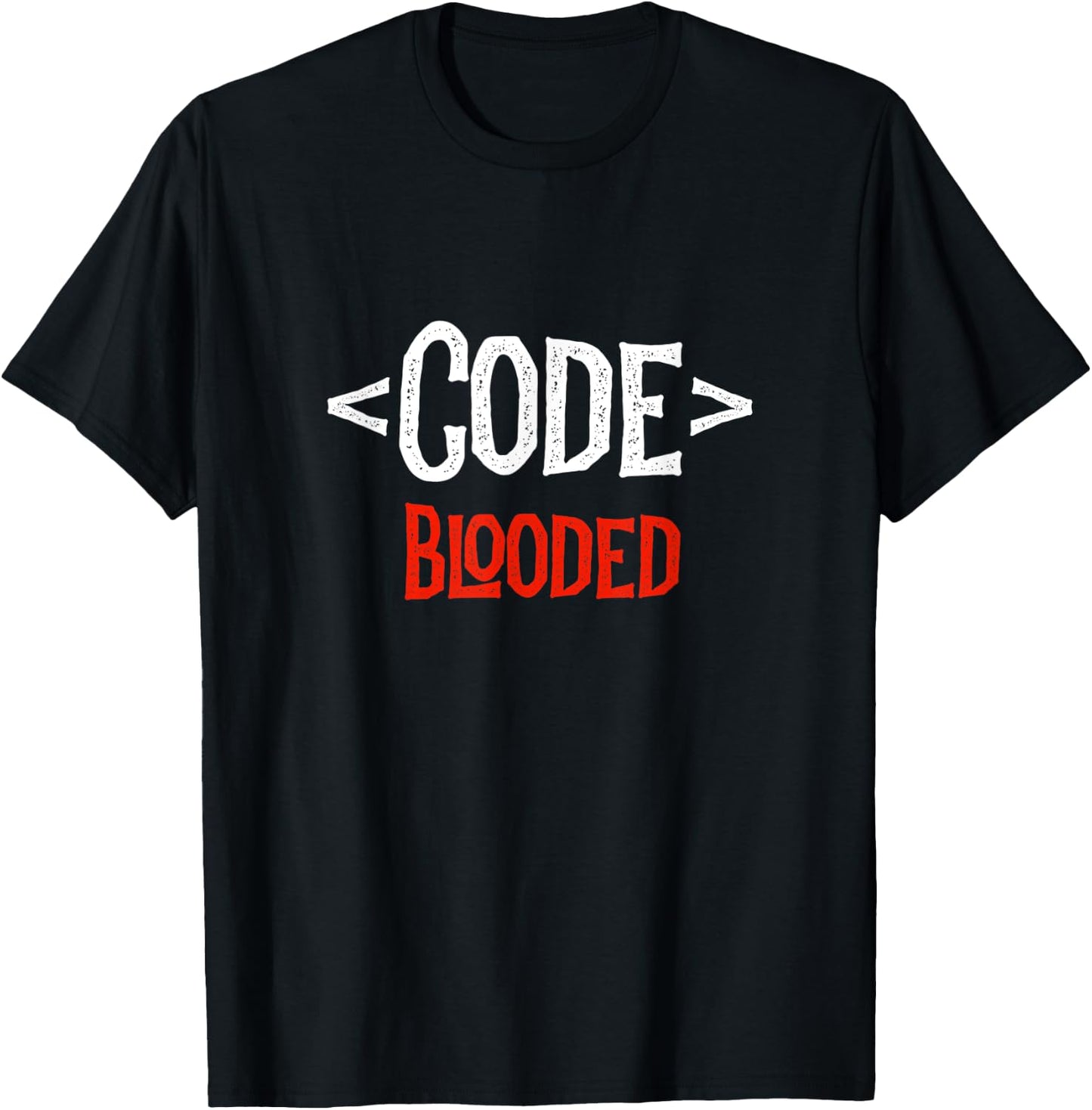 Programmer Developer - Code Tag Blooded - Coding Coder T-Shirt - T-Shirt | Black