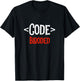 Programmer Developer - Code Tag Blooded - Coding Coder T-Shirt - T-Shirt | Black