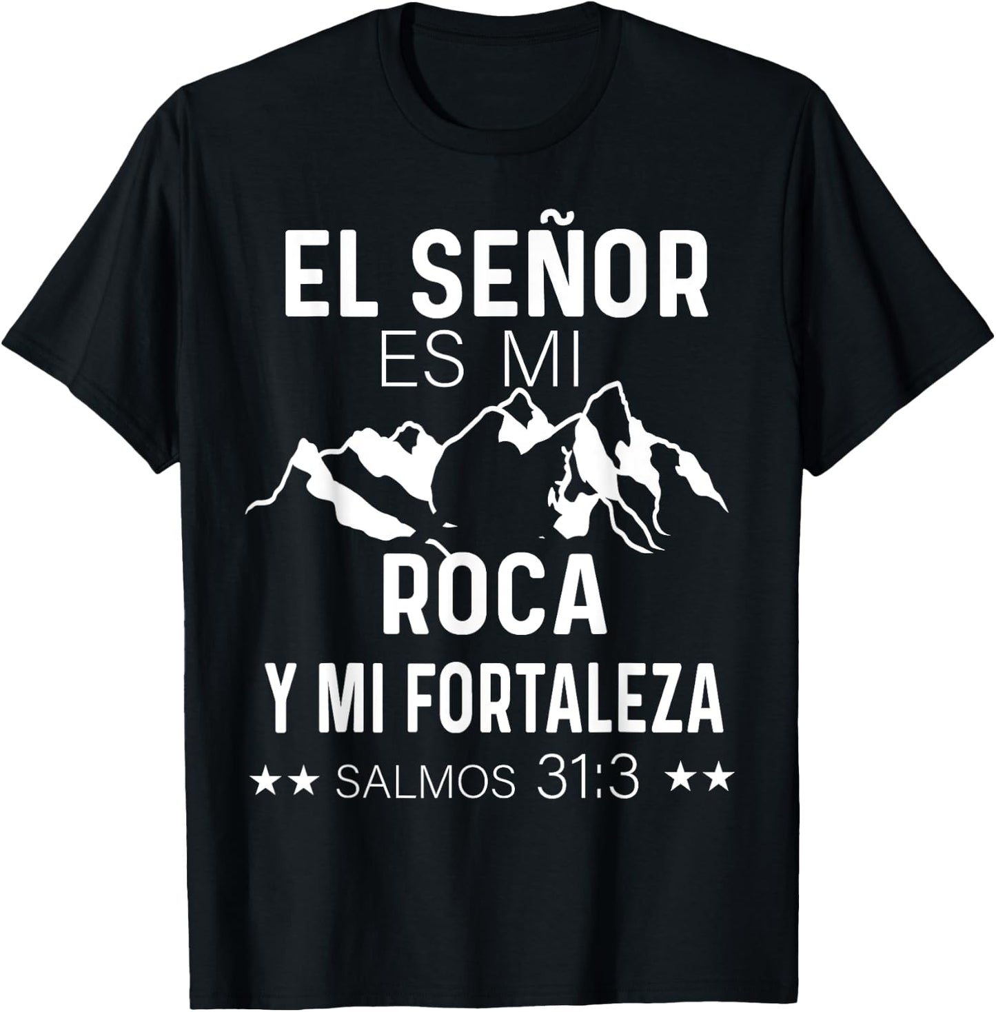 Camiseta cristiana en espanol Versiculo Spanish Christians T-Shirt - T-Shirt | Black