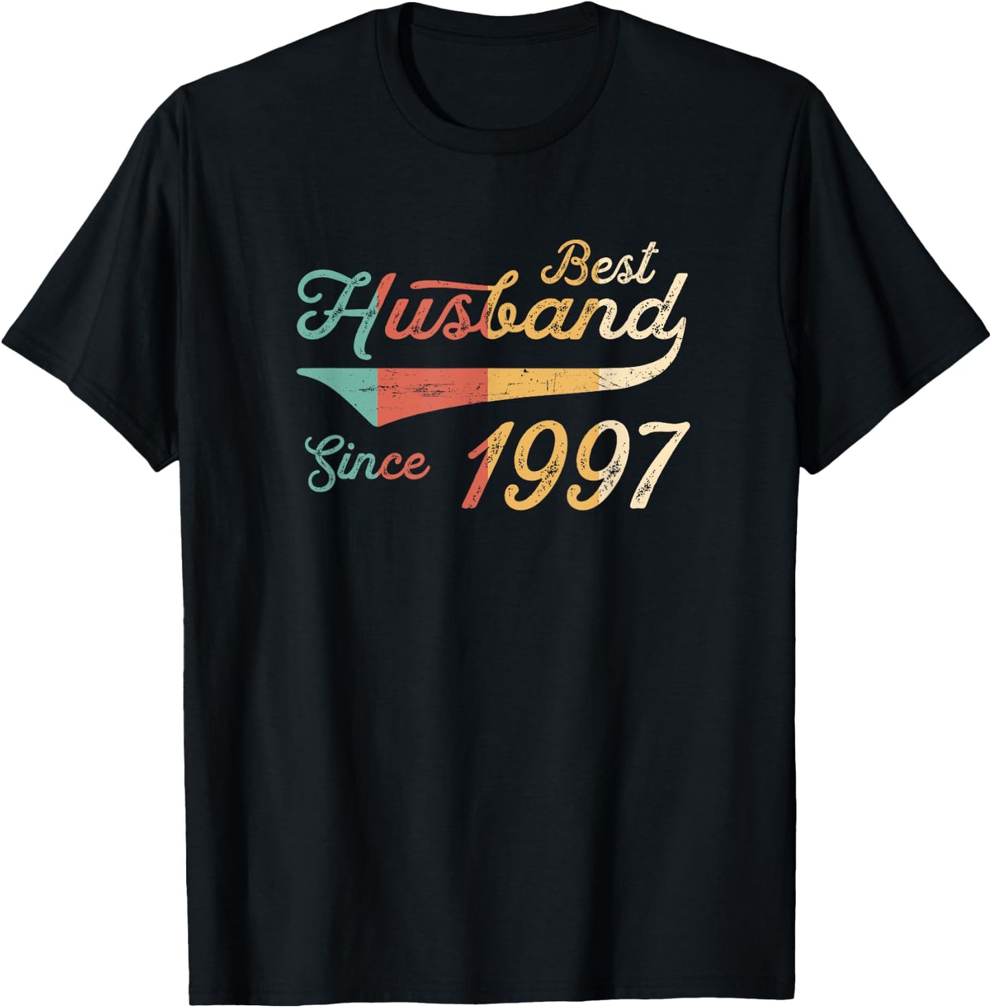 Best Husband Since 1997 Anniversary T-Shirt - T-Shirt | Black