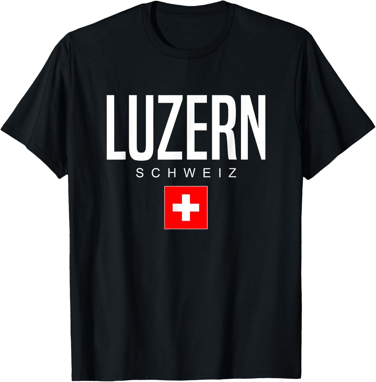 Lucerne Switzerland T-Shirt - T-Shirt | Black