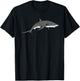 Tiger Shark Graphic Cool Shark T-Shirt - T-Shirt | Black