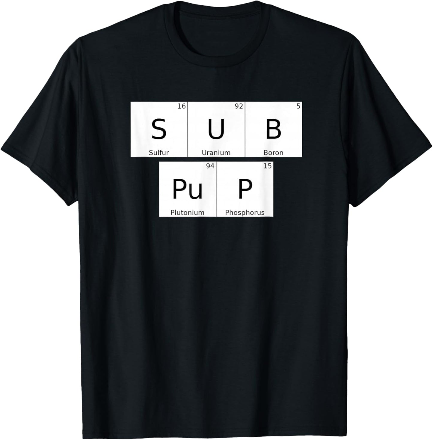 BDSM Periodic Table Element Sub Pup Gay Kink Roleplay T-Shirt - T-Shirt | Black