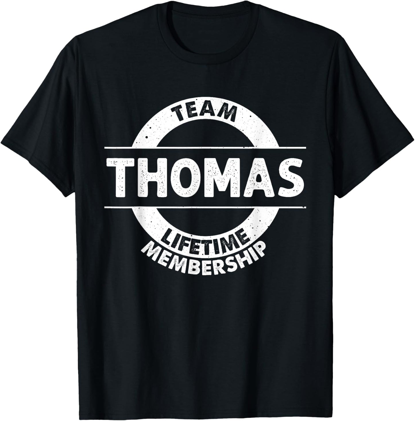 THOMAS Gift Funny Surname Family Tree Birthday Reunion Idea T-Shirt - T-Shirt | Black