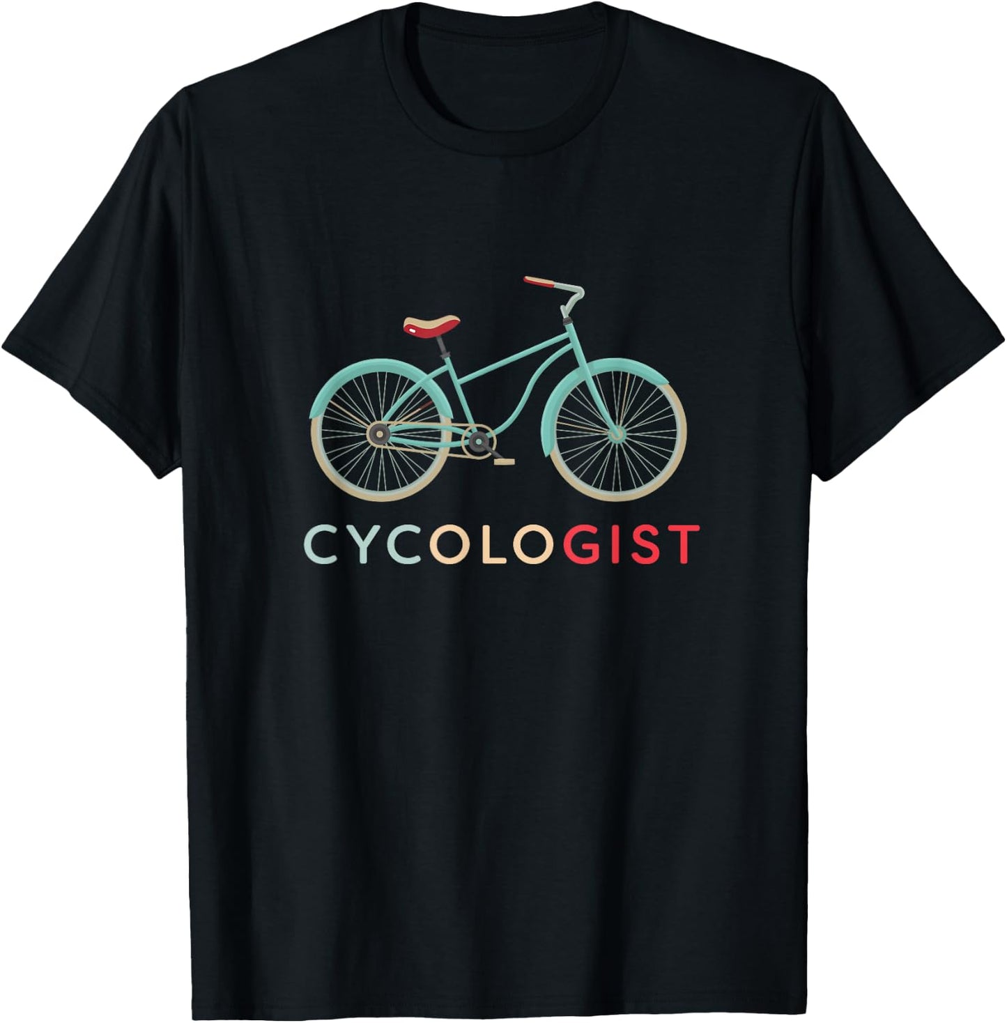 Cycologist Funny Vintage Bicycle design - Bike Cyclists Gift T-Shirt - T-Shirt | Black
