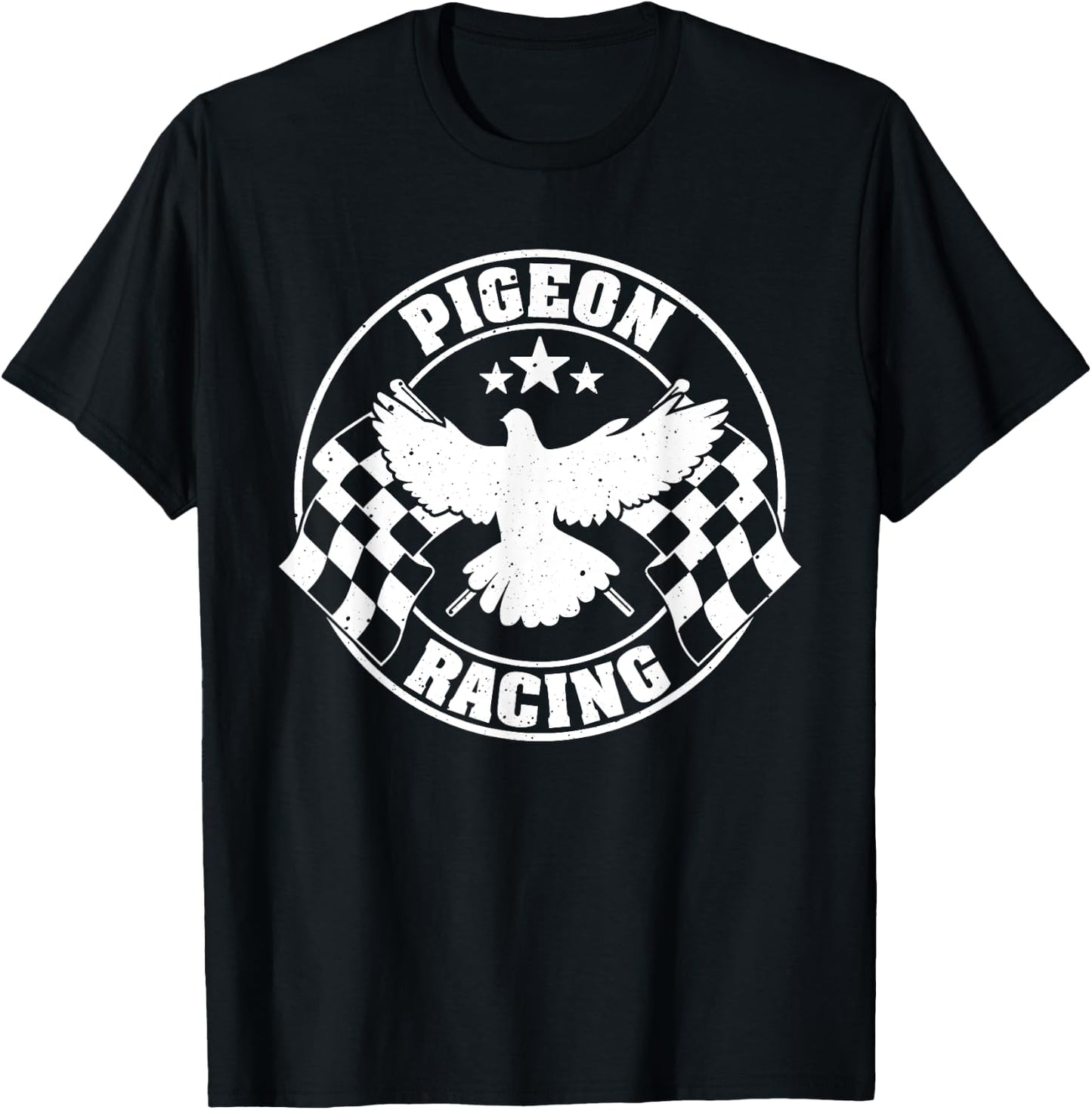 Funny Pigeon Gift Bird Lovers Cool Pigeon Racing Homing T-Shirt - T-Shirt | Black