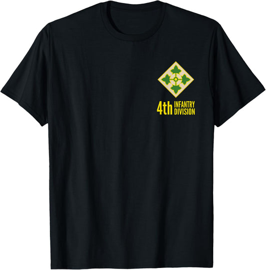 4th Infantry Division Army T-Shirt - T-Shirt | Black