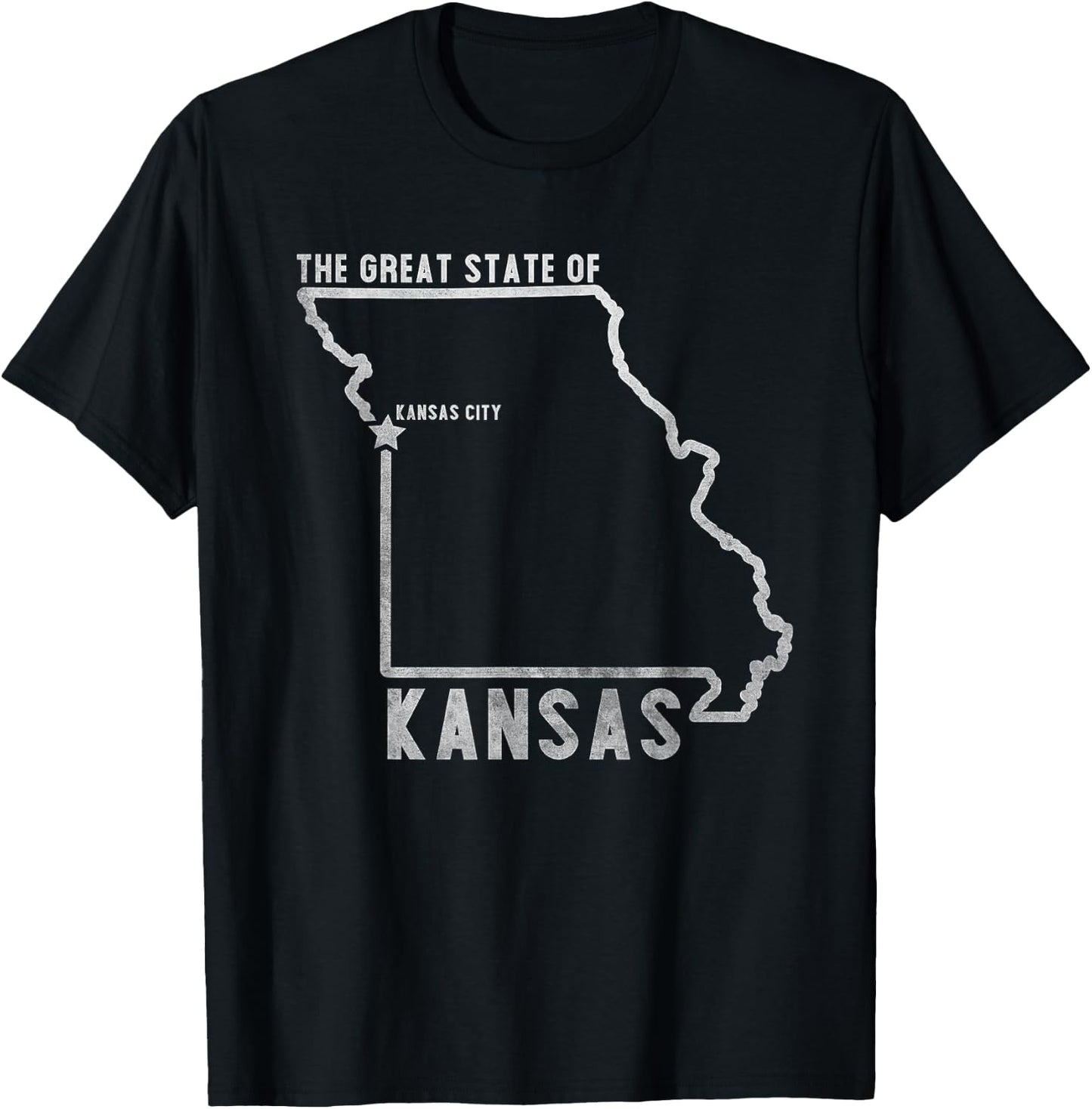 Great State of Kansas T-Shirt - T-Shirt | Black