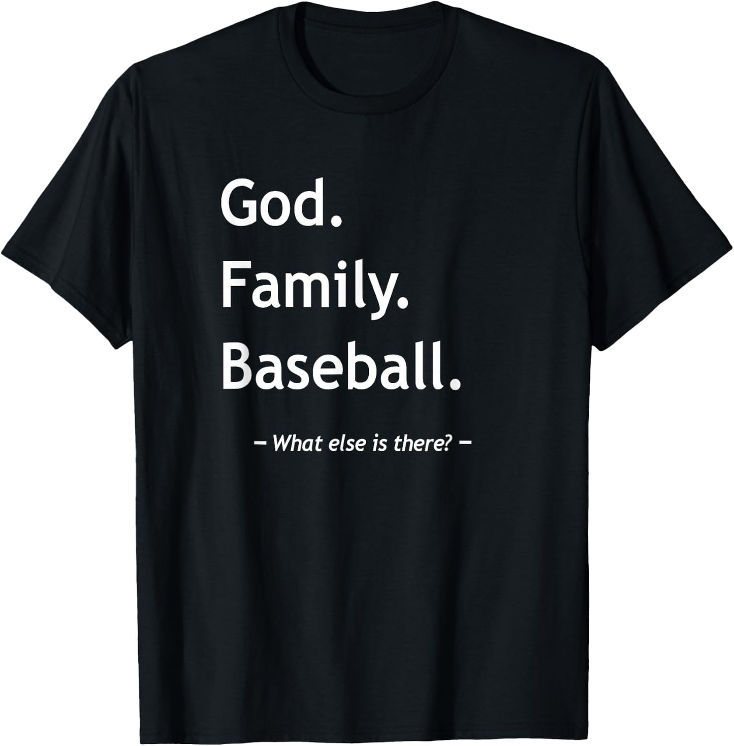 Christian Faith God Family Baseball Jesus Christianity T-Shirt - T-Shirt | Black