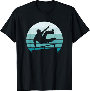 Parkour, Retro and Vintage style Silhouette T-Shirt - T-Shirt | Black