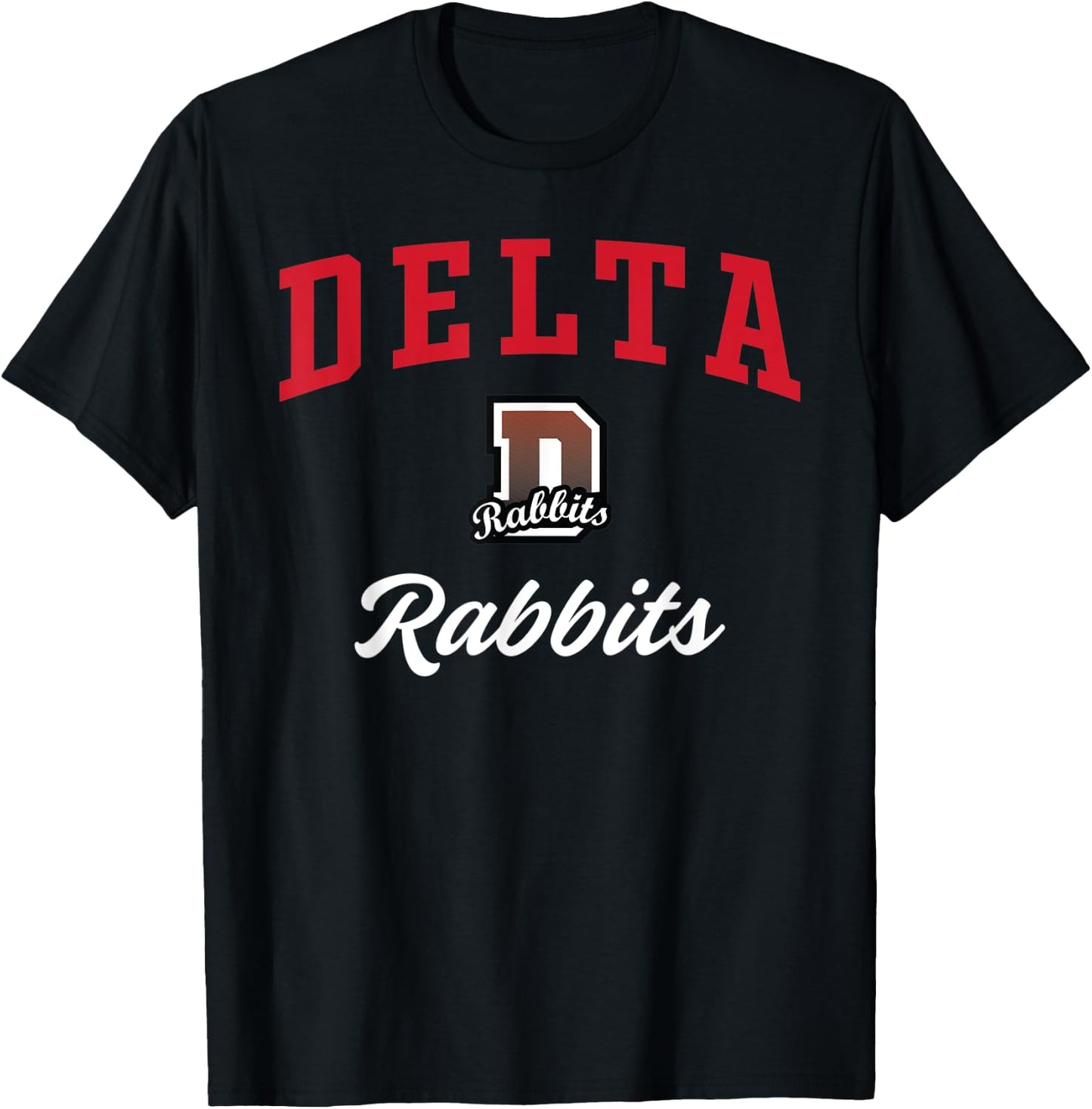 Delta High School Rabbits T-Shirt - T-Shirt | Black