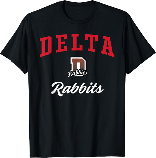 Delta High School Rabbits T-Shirt - T-Shirt | Black