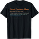 Dog Dad Dog Mom Dog Mama Great Pyrenees Mom Definition T-Shirt - T-Shirt | Black