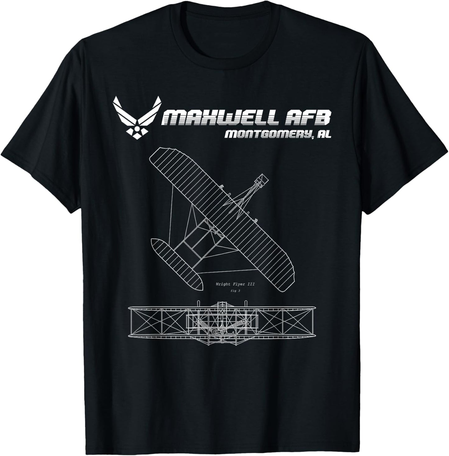 Maxwell AFB T-Shirt - T-Shirt | Black