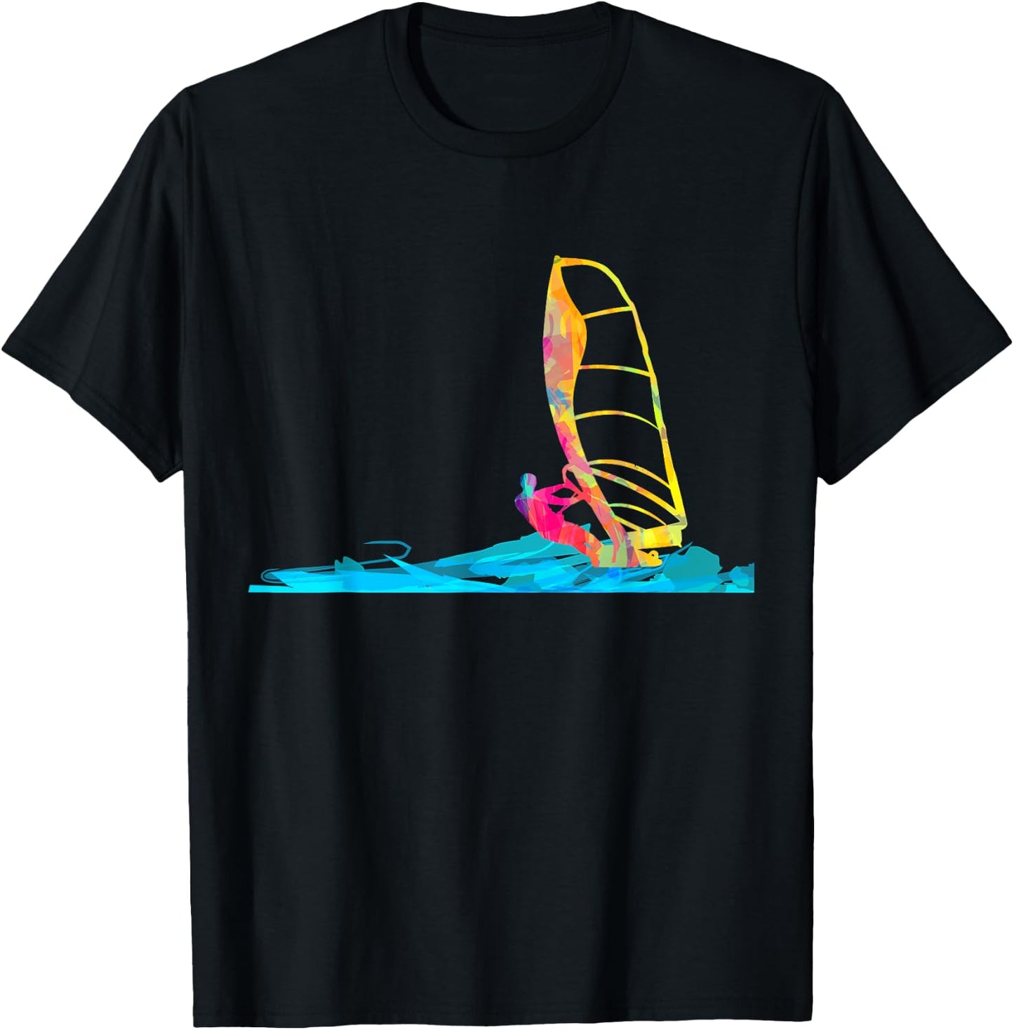Windsurfing Windsurfer Gift Surfboard T-Shirt - T-Shirt | Black