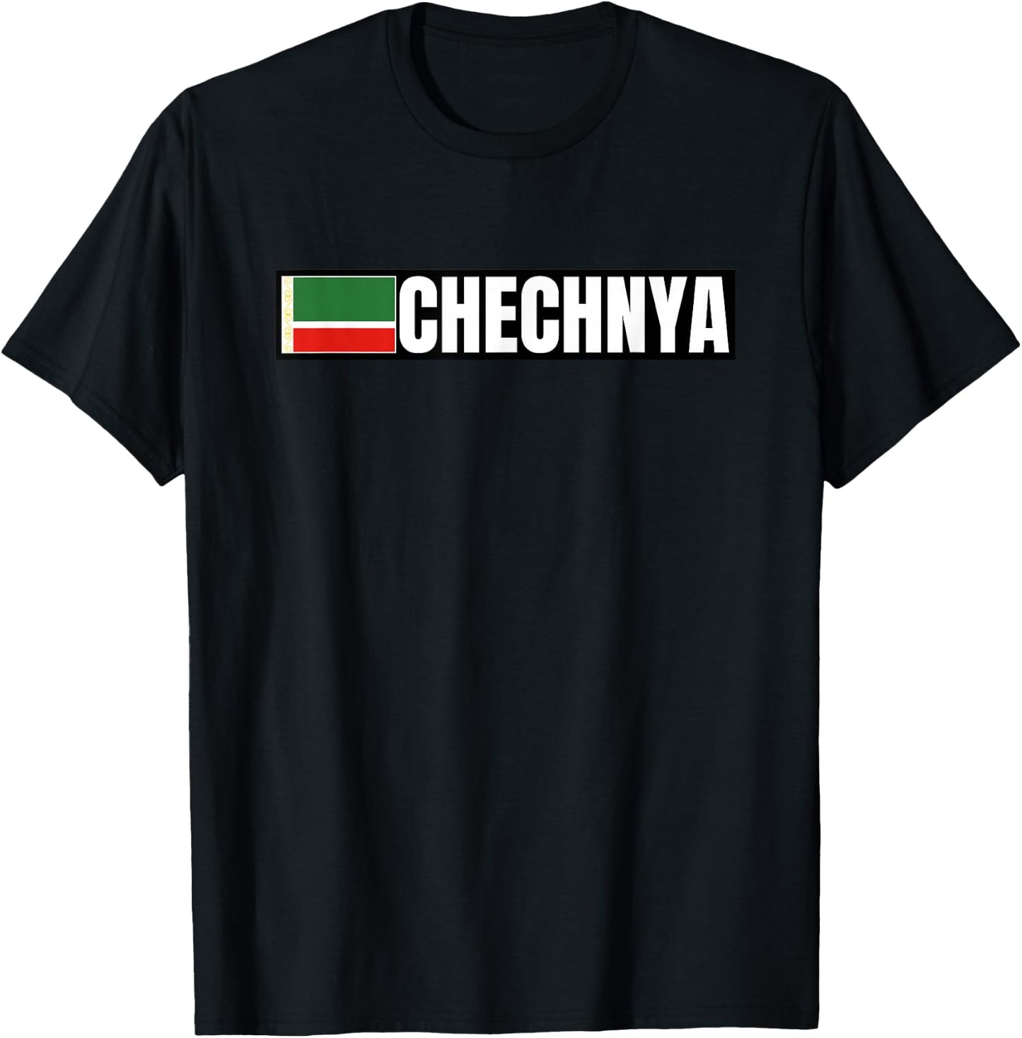 Chechnya Flag T-Shirt - T-Shirt | Black