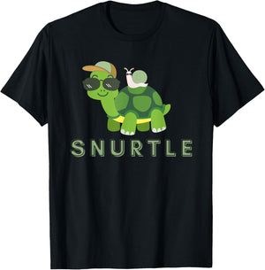 Snurtle Snail&Turtle T-Shirt - T-Shirt | Black