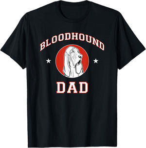 Bloodhound Dad Dog Father T-Shirt - T-Shirt | Black