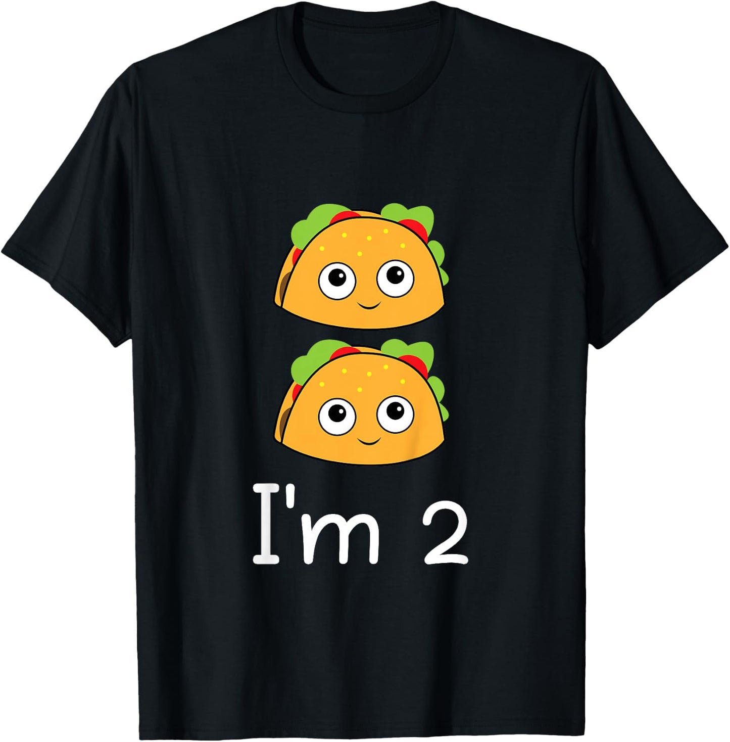 Taco Twosday Taco 2nd Birthday T-Shirt - T-Shirt | Black