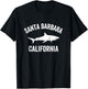 Santa Barbara California Shark Shirt | Santa Barbara Shark T-Shirt - T-Shirt | Black