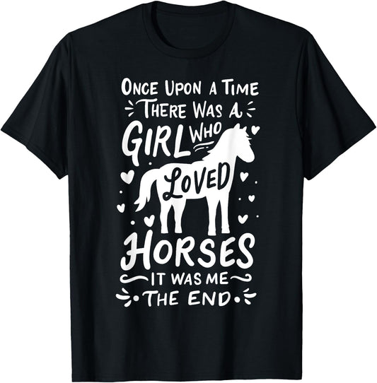 Horse Girl Horses Show Jumping Western Riding Barrel Racing T-Shirt - T-Shirt | Black