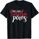 Here Comes Santa Claus Paws Funny Christmas Dog Joke Paw Women Kids T-Shirt - T-Shirt | Black