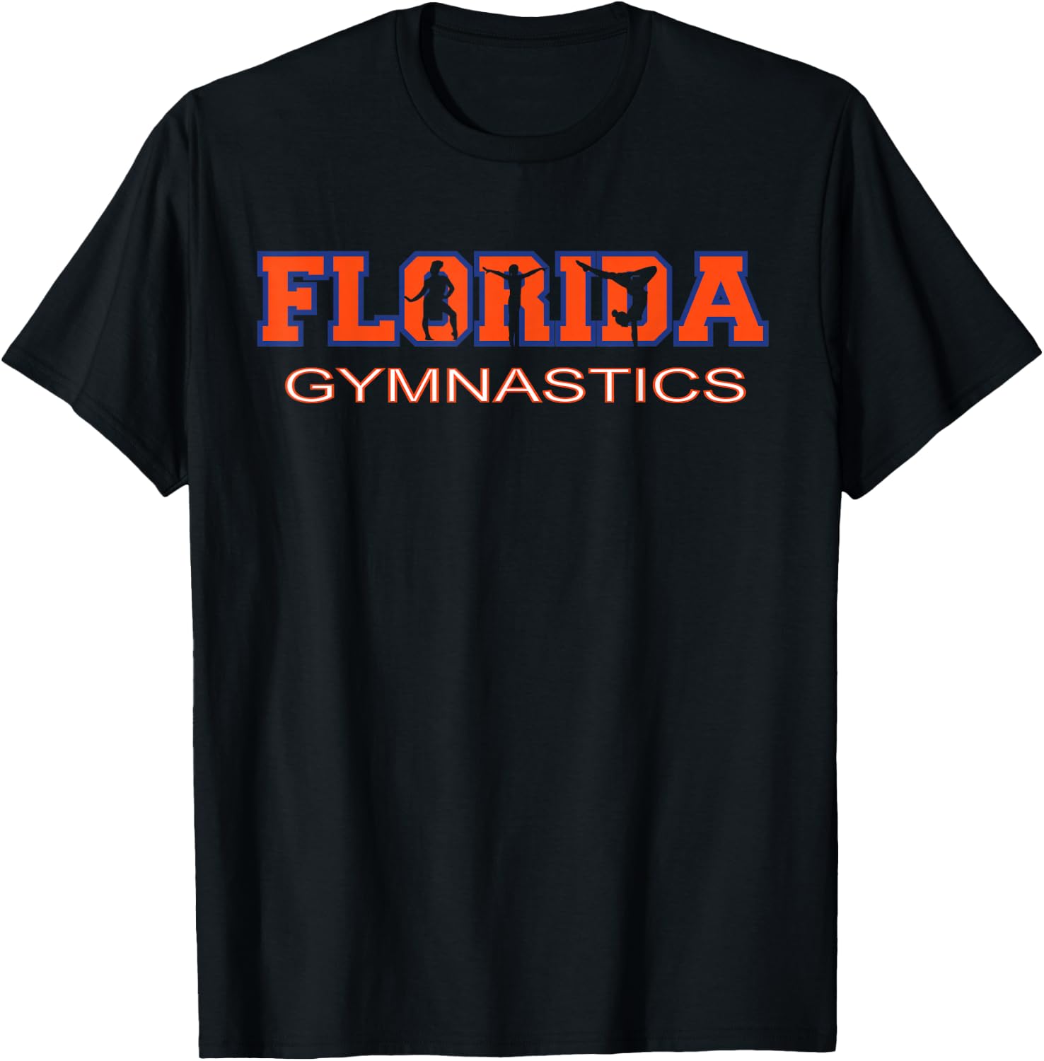 Florida Gymnastics Girls Tumbling Gear Gymnast Aerobic Dance T-Shirt - T-Shirt | Black