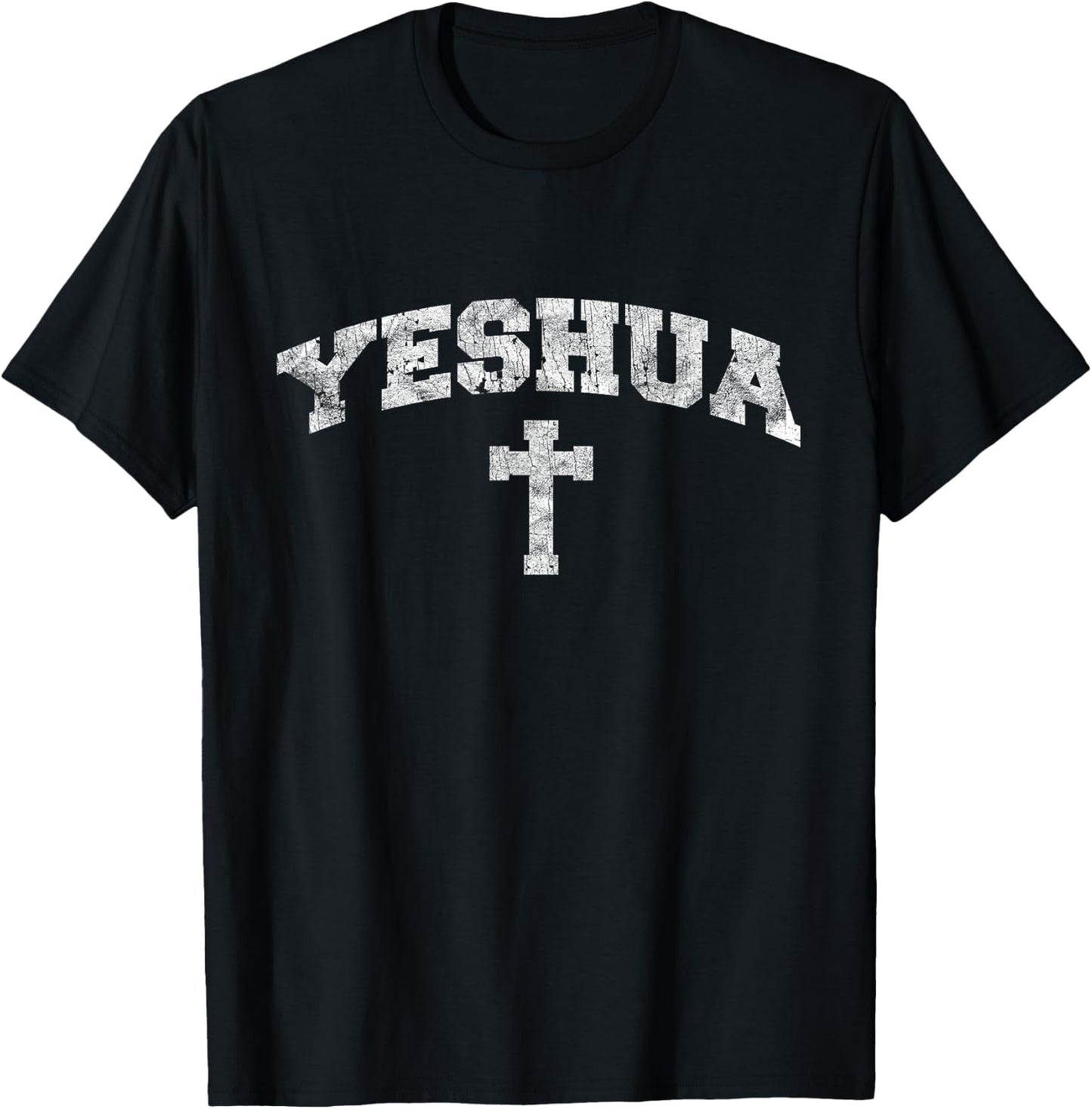 Yeshua hebrew name of Jesus christian messianic T-Shirt - T-Shirt | Black