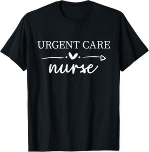 Urgent Care Nurse, ICU Nursing Department Registered Nurse T-Shirt - T-Shirt | Black