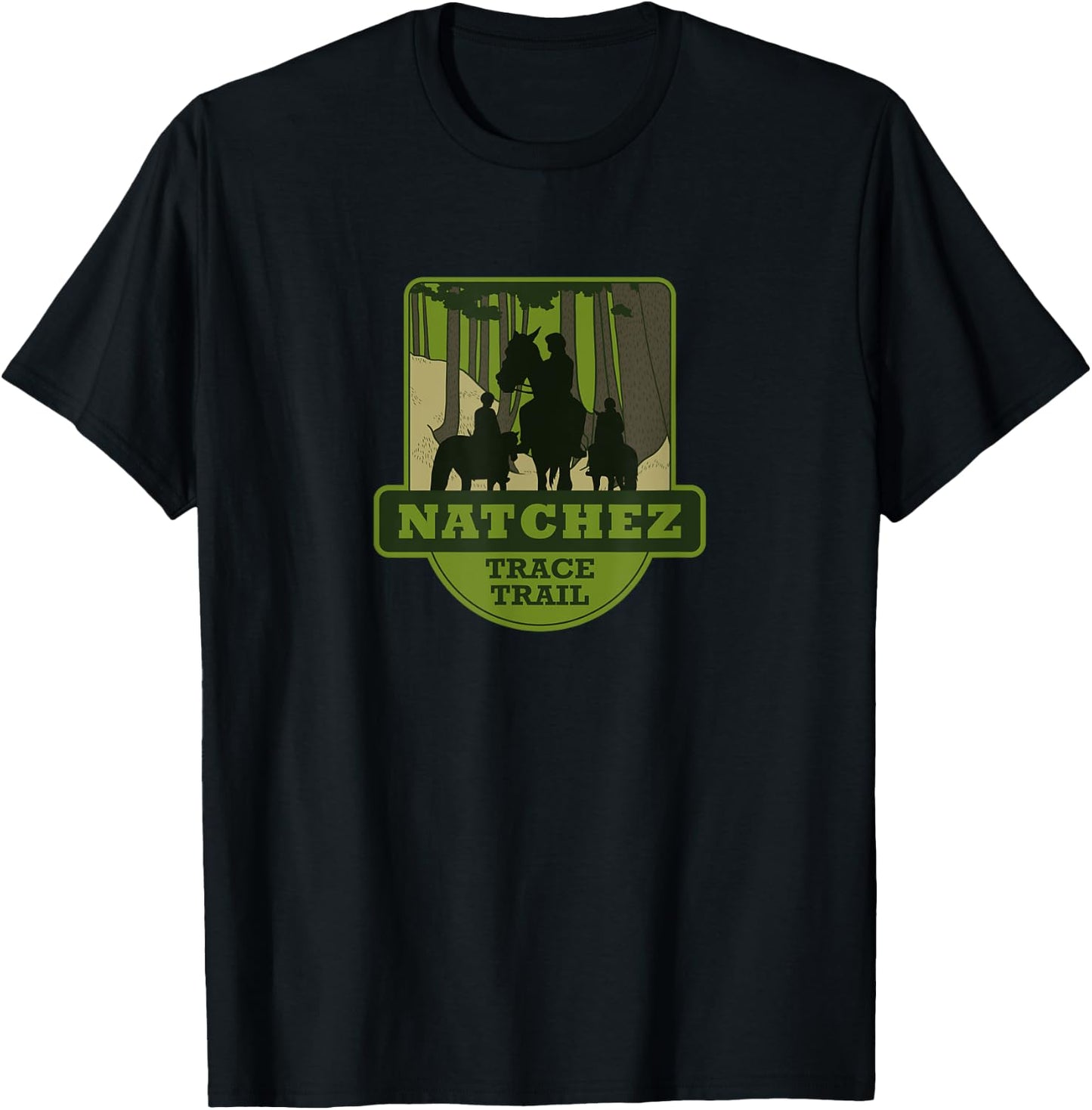 Natchez Trace Trail - Horseback riding T-Shirt - T-Shirt | Black