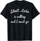 SHELL LAKE WISCONSIN Funny Fishing Camping Summer Gift Men Women Kids T-Shirt - T-Shirt | Black