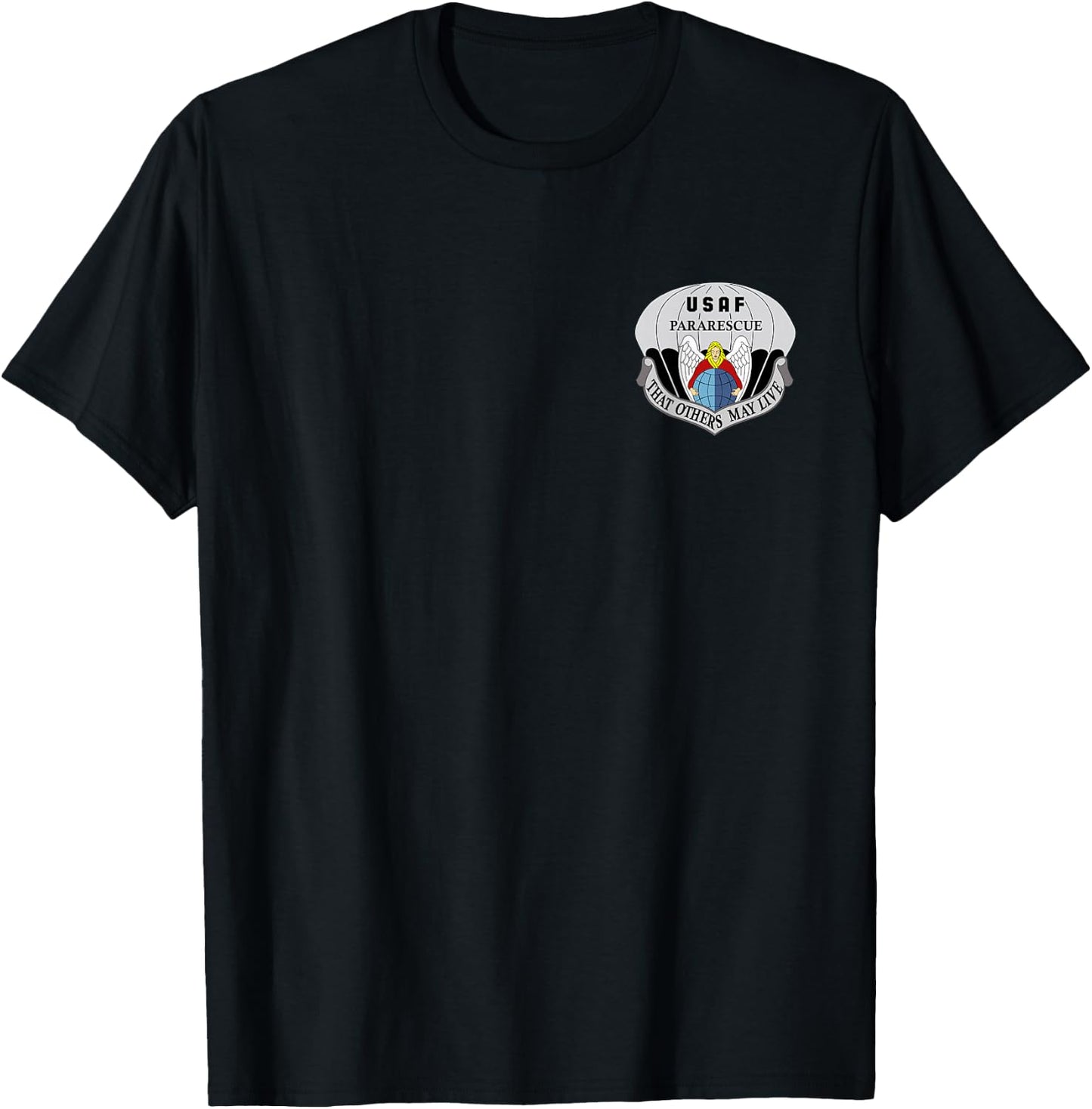 Us Air Force Usaf Pararescue Pj Rescue Medic Recovery T-Shirt - T-Shirt | Black