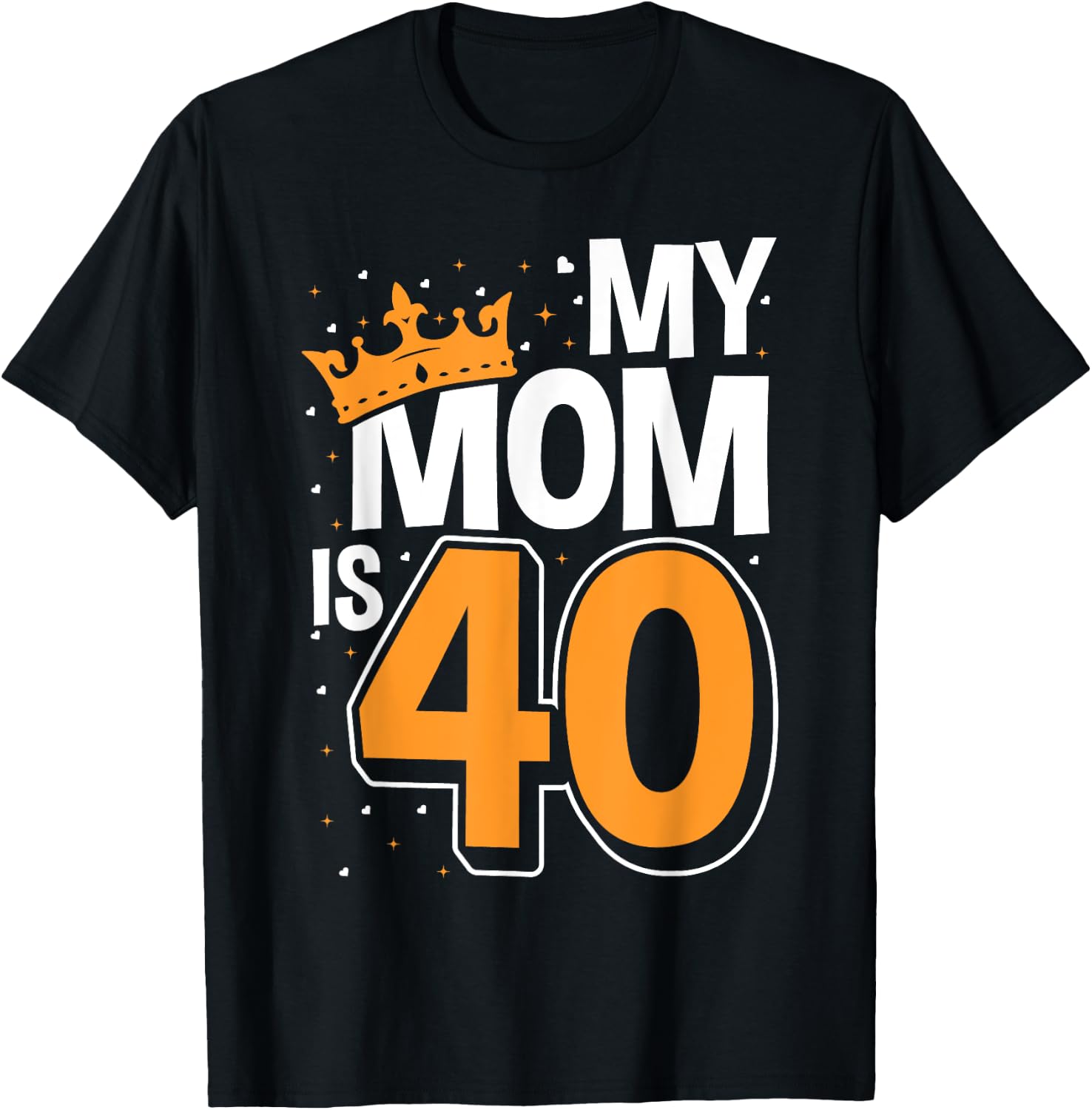 40th Birthday Party Attire for Kids, My Mom Is 40 T-Shirt - T-Shirt | Black
