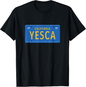 Yesca California Mota 420 Marijuana T-Shirt - T-Shirt | Black