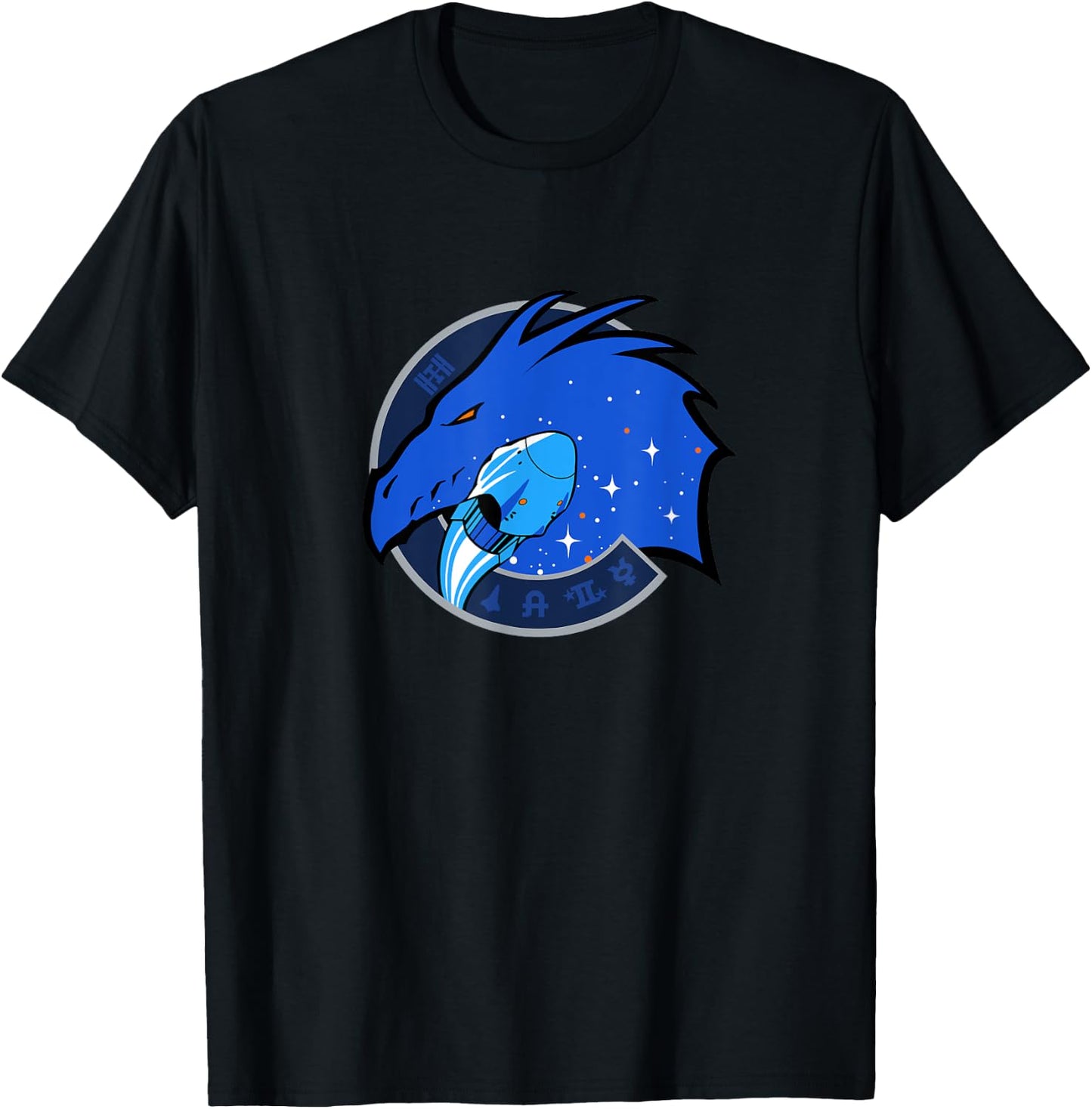 NASA Crew Dragon Space Station Mission T-Shirt - T-Shirt | Black