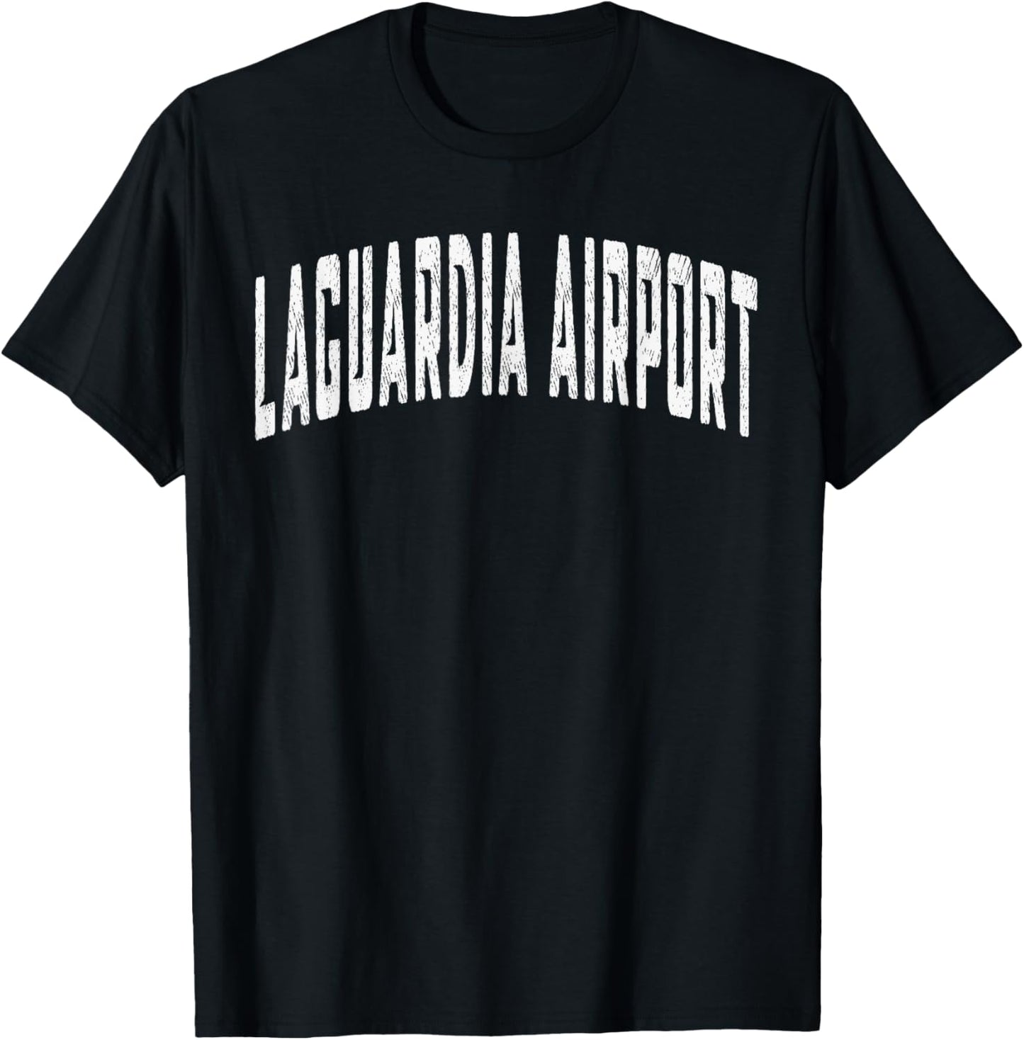 Queens Souvenir Proud Lover Laguardia Airport T-Shirt - T-Shirt | Black