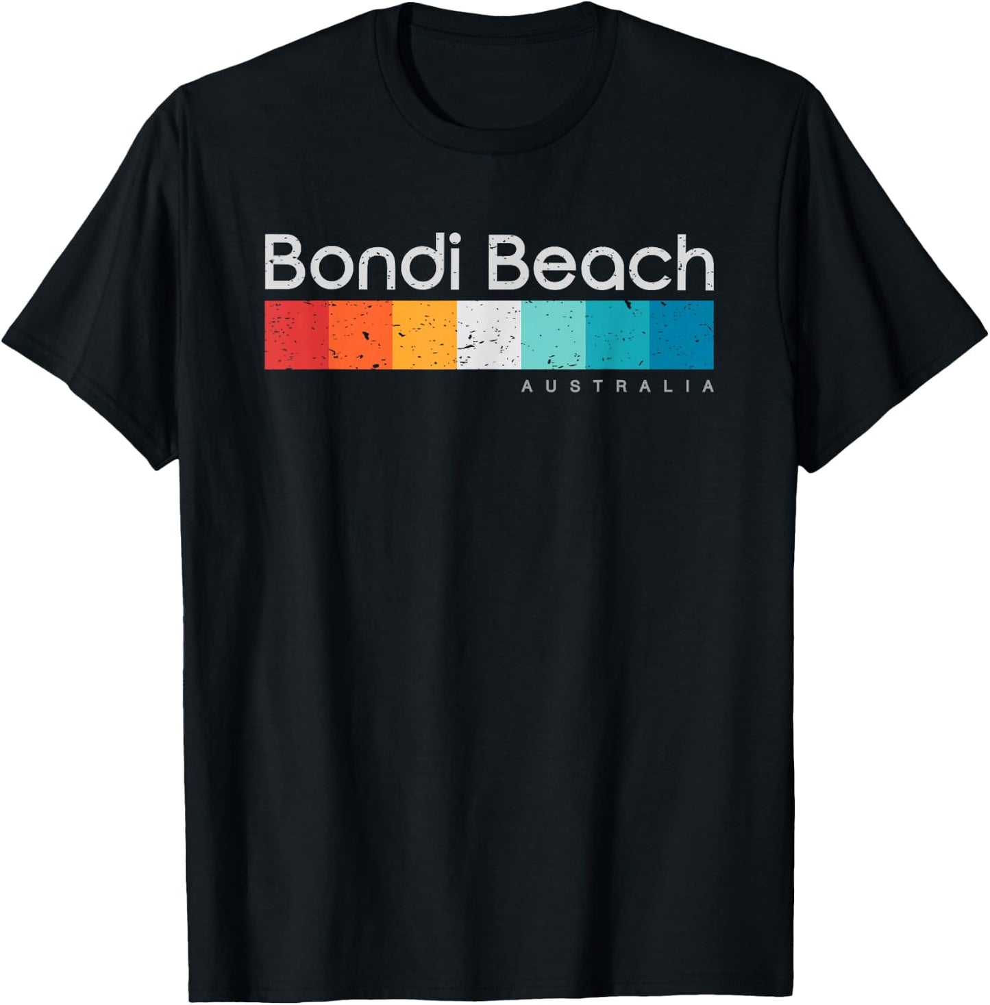 Bondi Beach Australia Retro Design T-Shirt - T-Shirt | Black