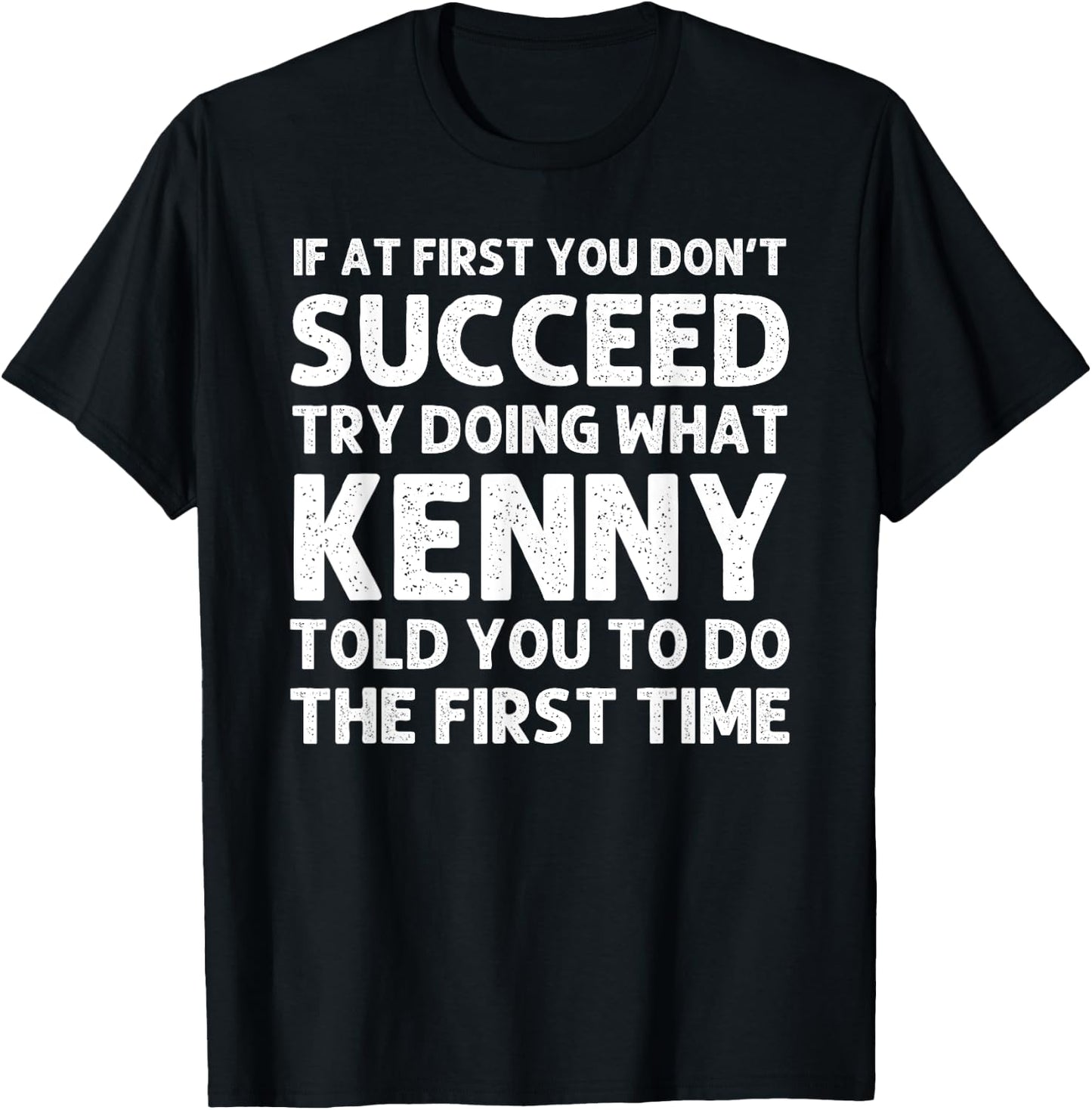 KENNY Gift Name Personalized Birthday Funny Christmas Joke T-Shirt - T-Shirt | Black