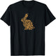 Bunny Leopard Cheetah Print Cute Rabbit Easter Gift T-Shirt - T-Shirt | Black