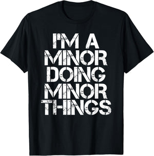 MINOR Funny Surname Family Tree Birthday Reunion Gift T-Shirt - T-Shirt | Black