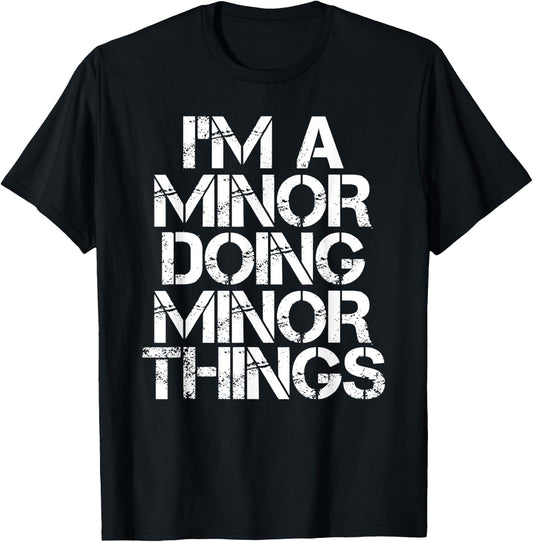 MINOR Funny Surname Family Tree Birthday Reunion Gift T-Shirt - T-Shirt | Black