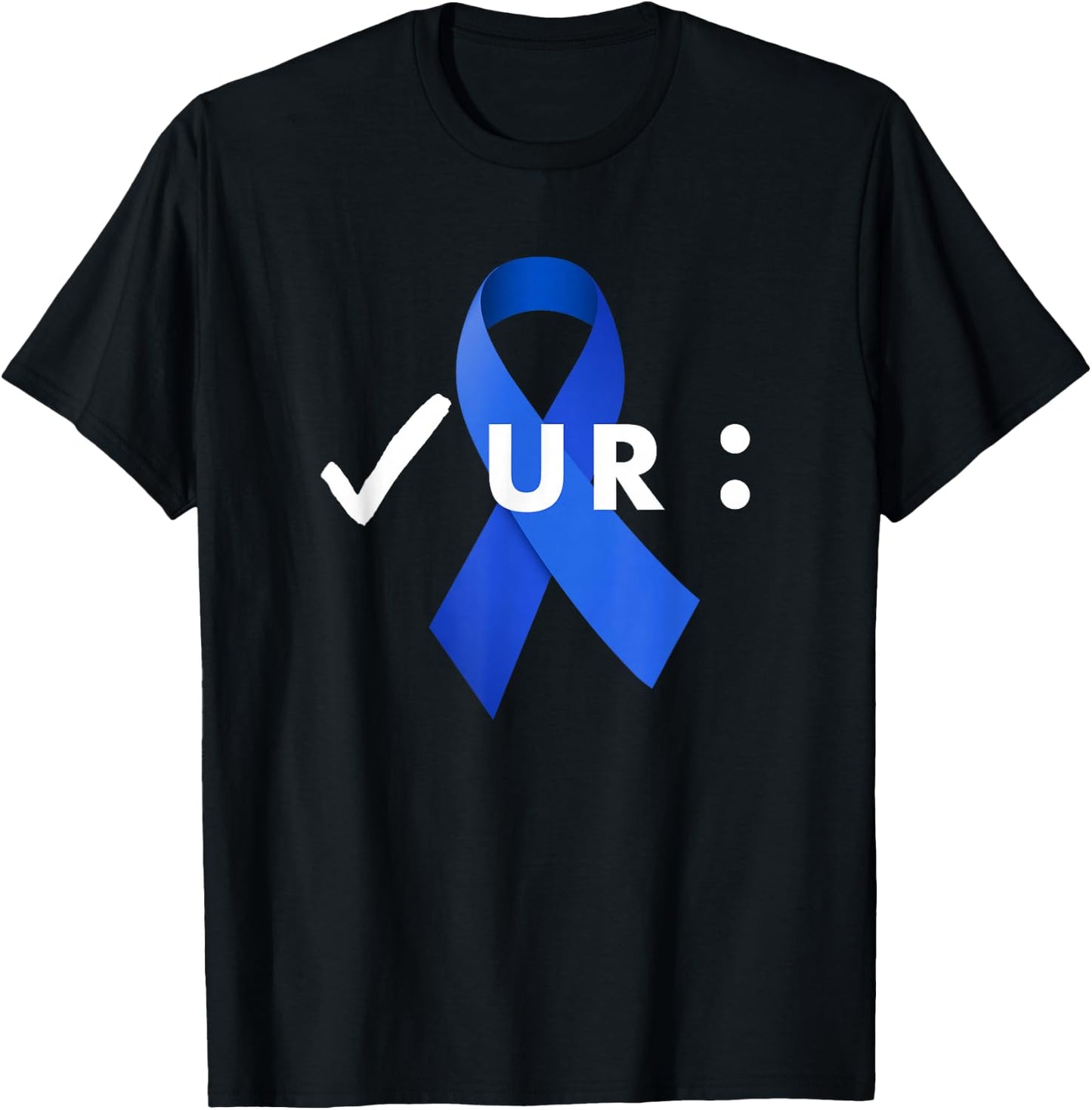 Check Your Colon, Colonoscopies. Colon Cancer Awareness T-Shirt - T-Shirt | Black