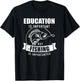 Education is important but fishing is importanter T-Shirt - T-Shirt | Black